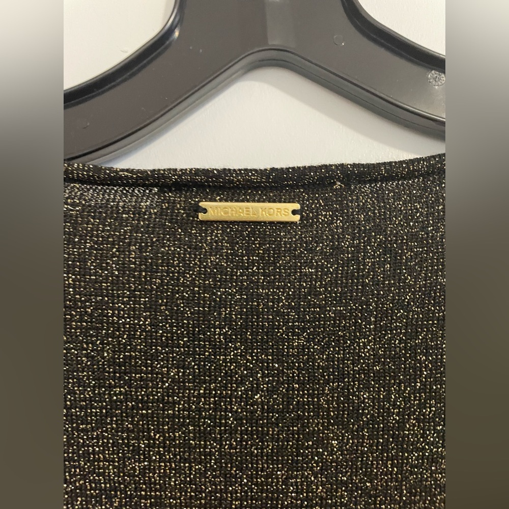 Michael Kors Gold Glitter Grommet Sweater - Picture 4 of 6
